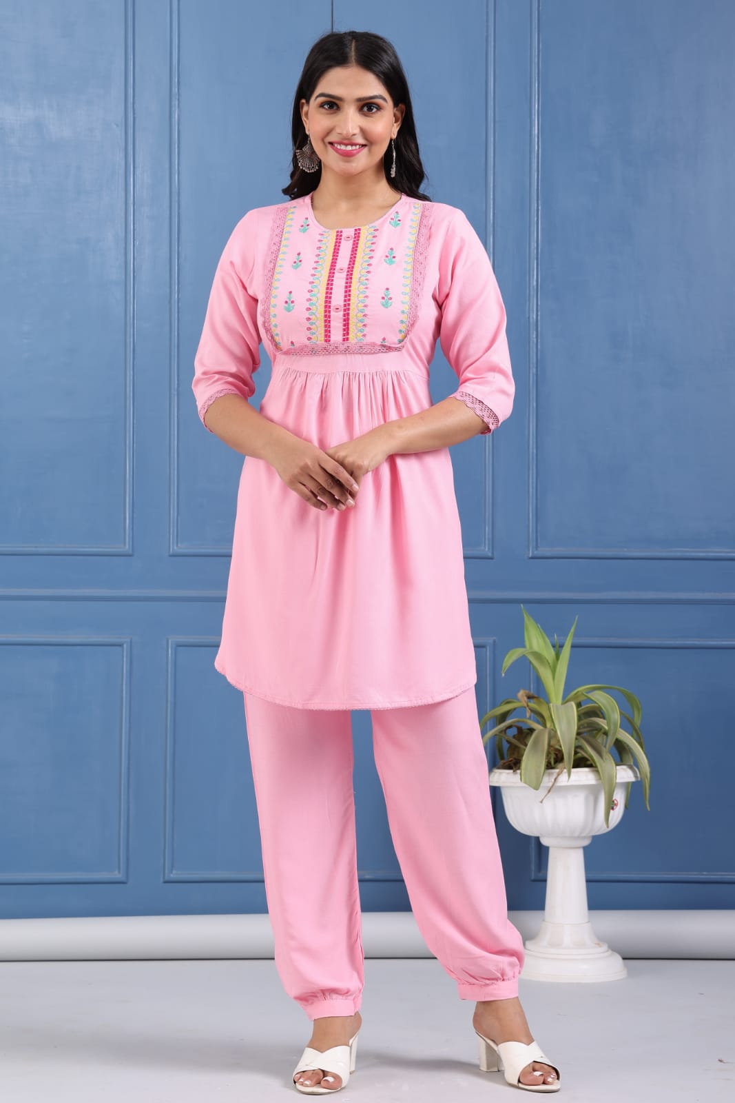 Rayon Slub Co-ord Set