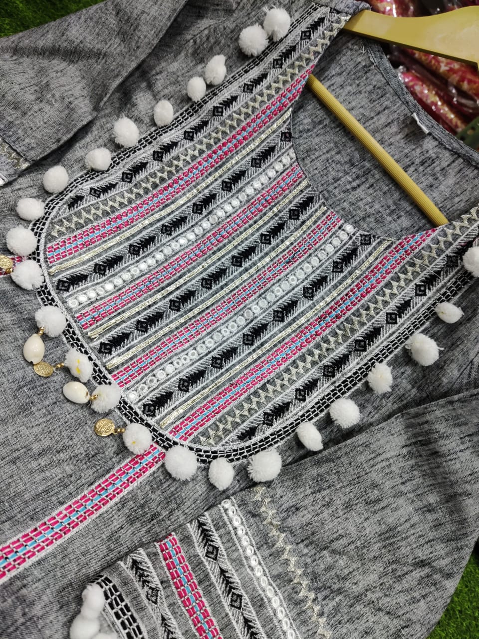Embroidery Kurti and Pant Set