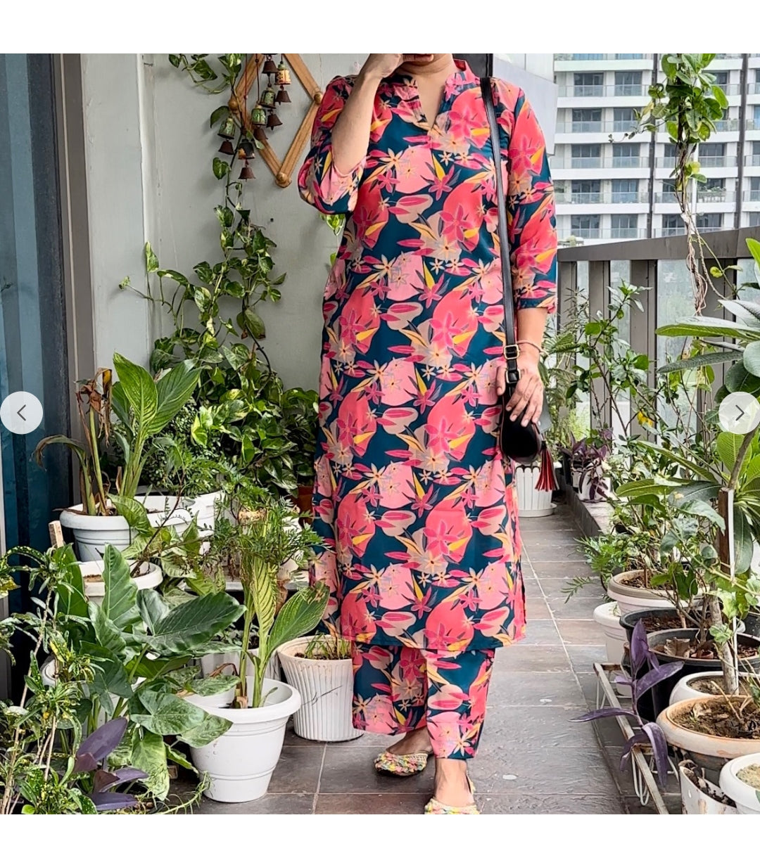 Printed Cotton Co-ord Set