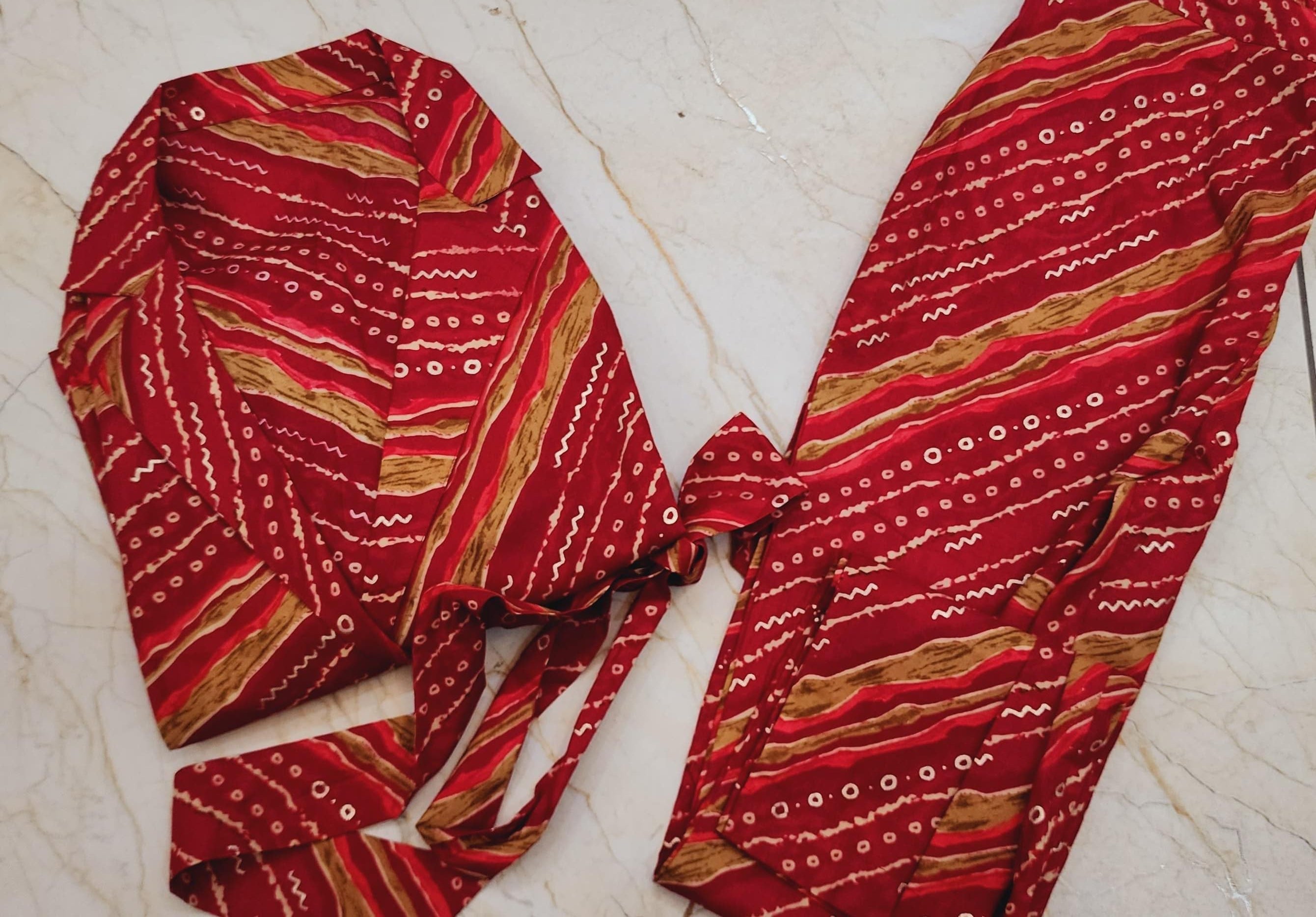 Lehriya Co-ord Set: Cotton Foil Print
