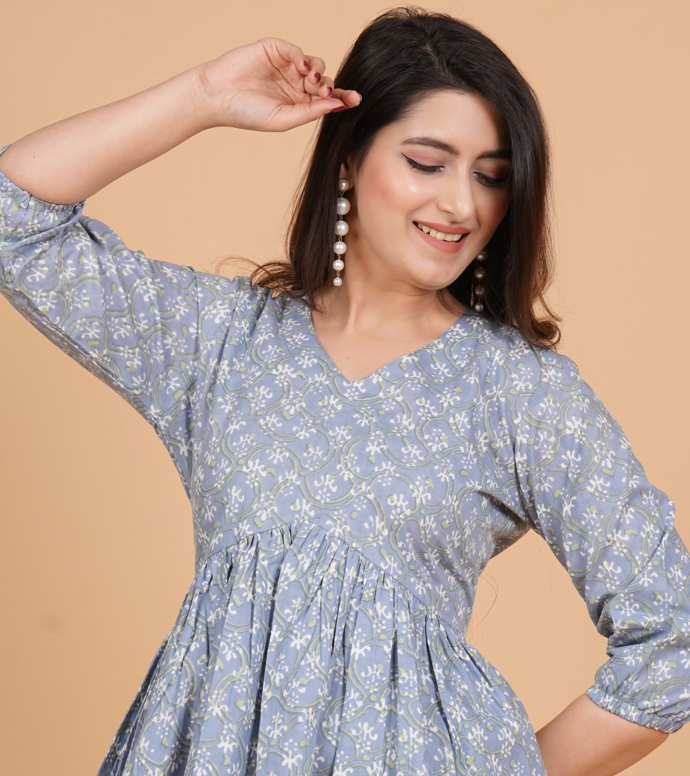 Short Cotton Kurti - 28 inches Length