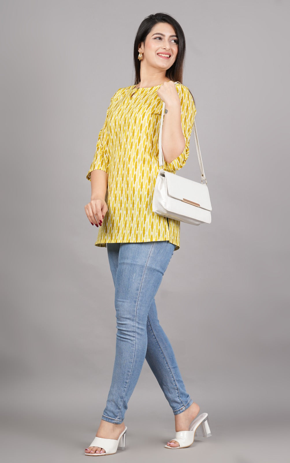 Short Cotton Kurti - 28 inches Length