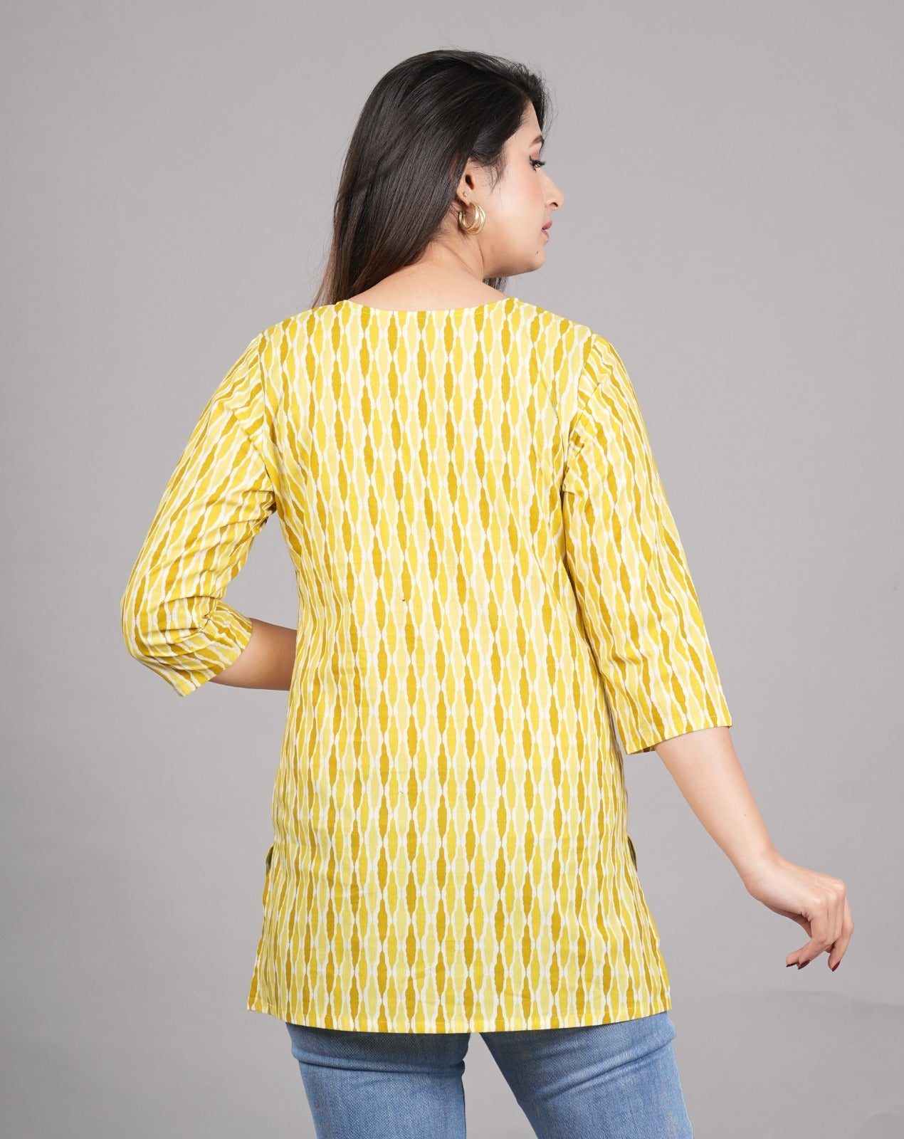 Short Cotton Kurti - 28 inches Length