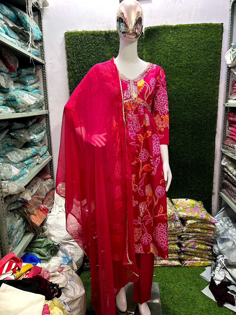 Naira Cut and Aliya Cut Kurti Set with Embroidery Work