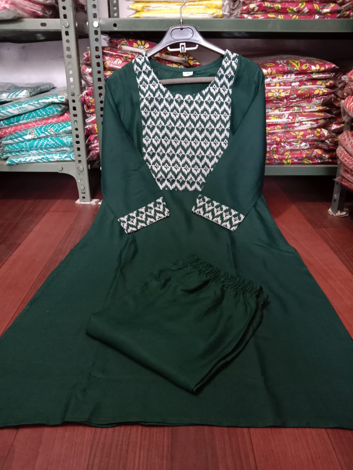 Rayon Printed Kurti with Pant Set