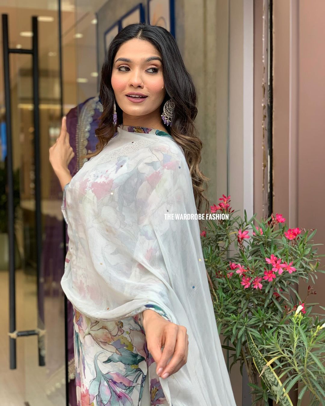 Muslin Suit with Digital Print Dupatta
