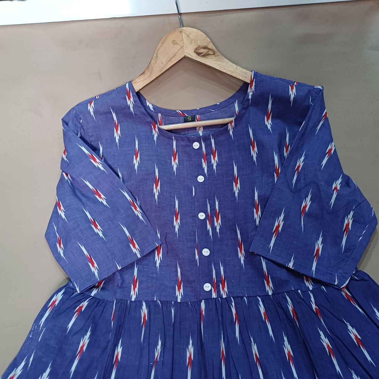 Jaipur Cotton Printed Gown - 60/60 Cotton Blend - 47" Length