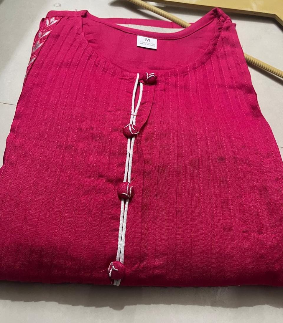 Rayon 2-Piece Set with Embroidery and Pintex Details