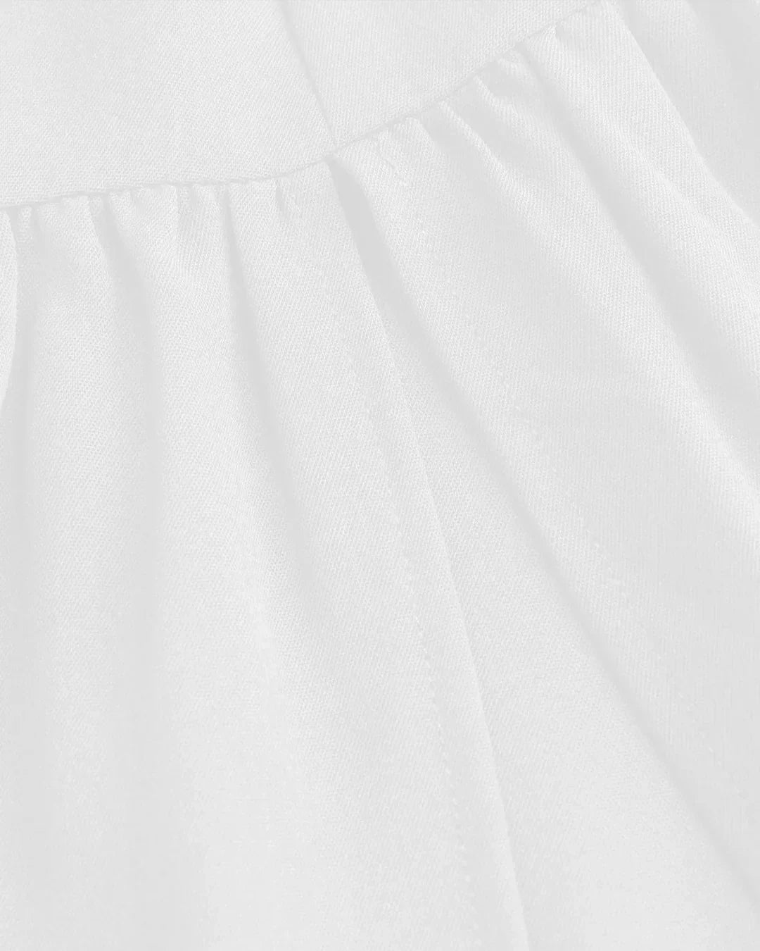 White Tiered Ruffle Midi Skirt