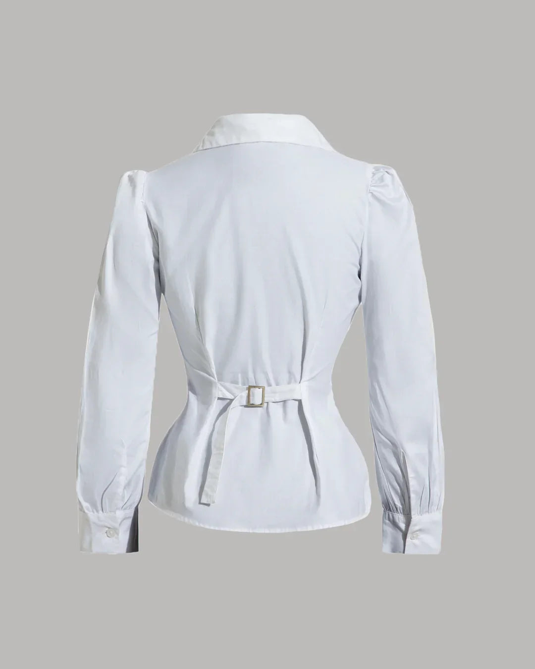 White Wrap Fit Tailored Shirt