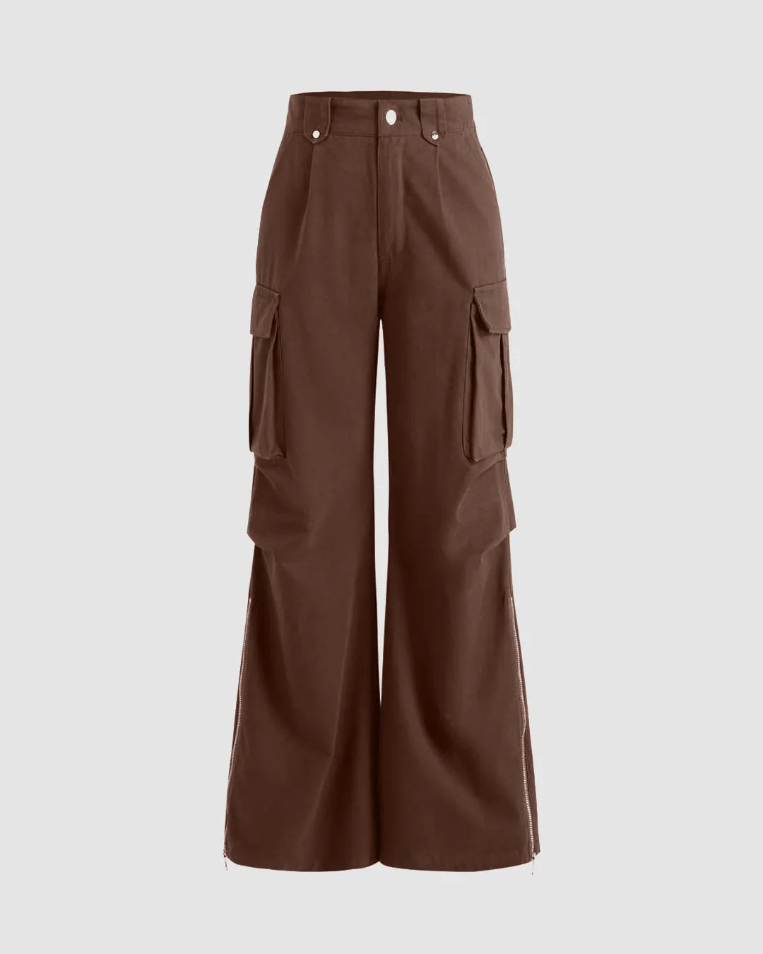 Combo : Y2K Baggy Fit Women Cargo In Brown &  Black