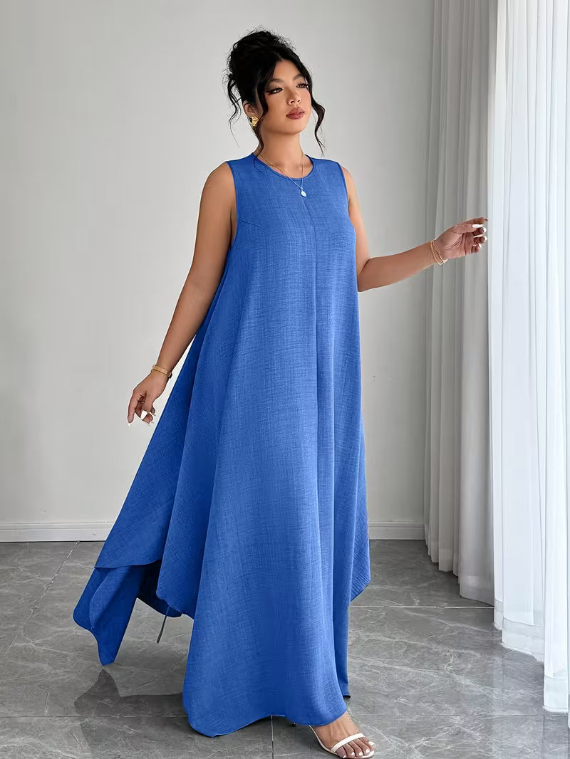 Elegant Tie-Belt A-Line Dress💖