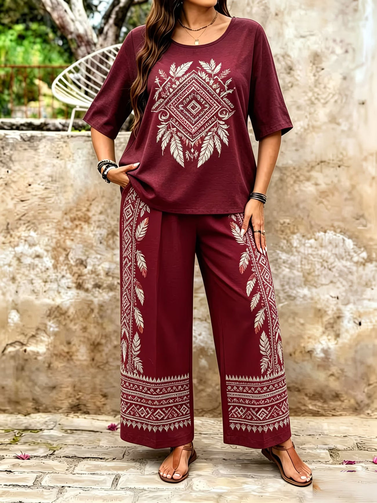 Rustic Boho Two-Piece Set