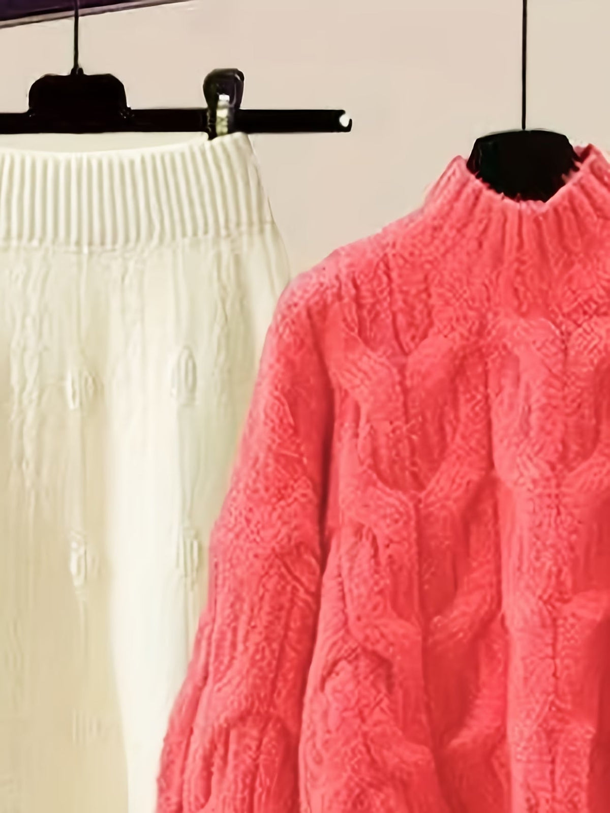 Elegant Sweater & Skirt Two-Piece Set