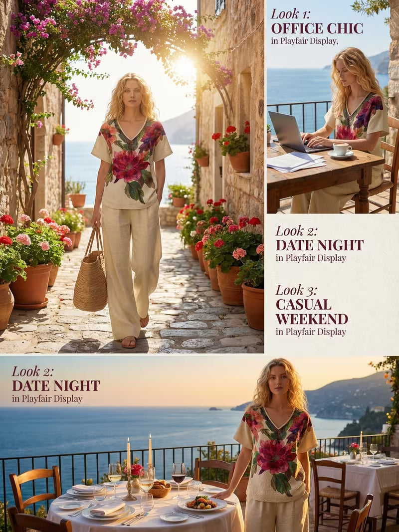 Boho Floral Vacation Set