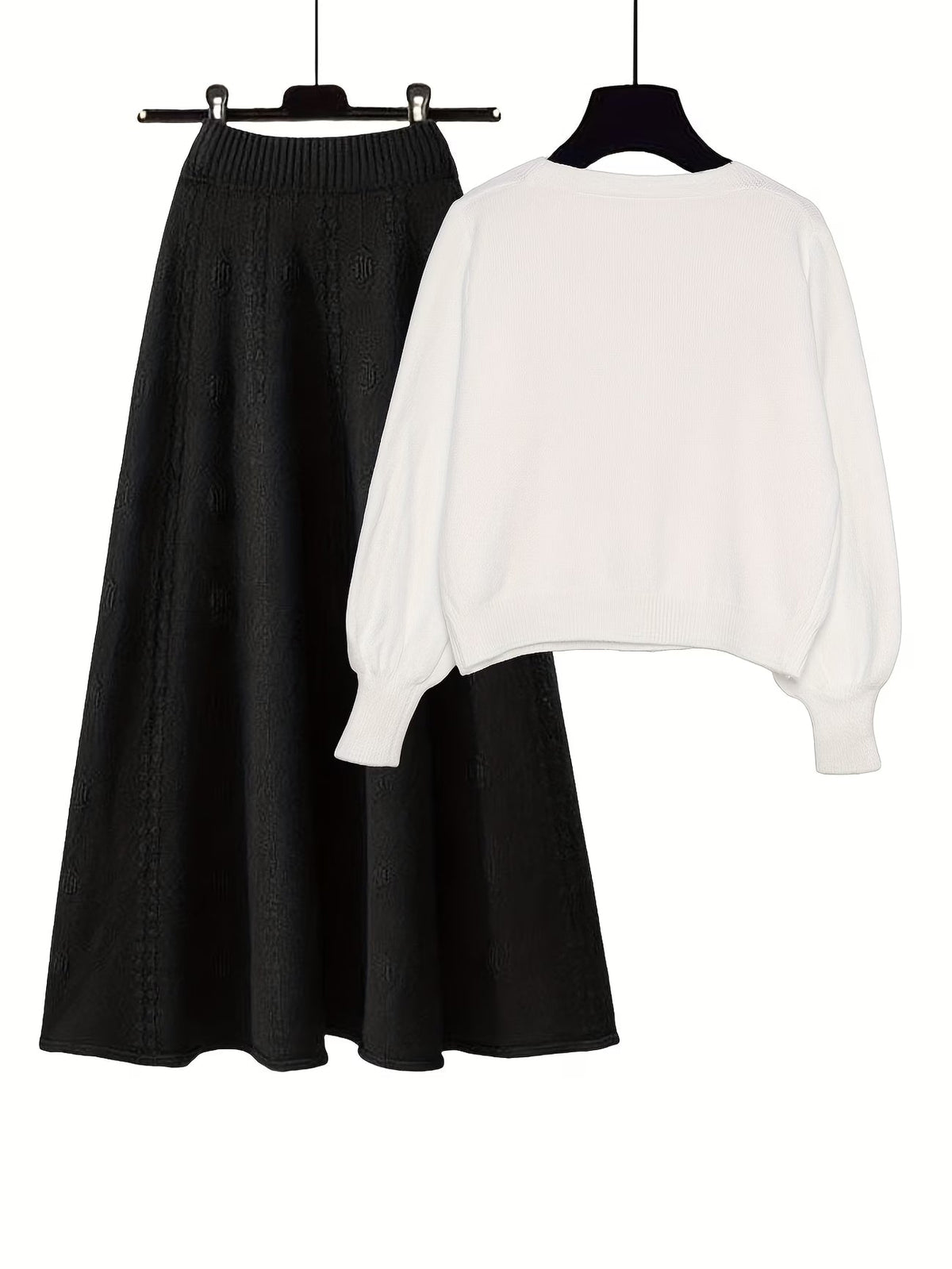 Women’s Knit Top & Skirt Set