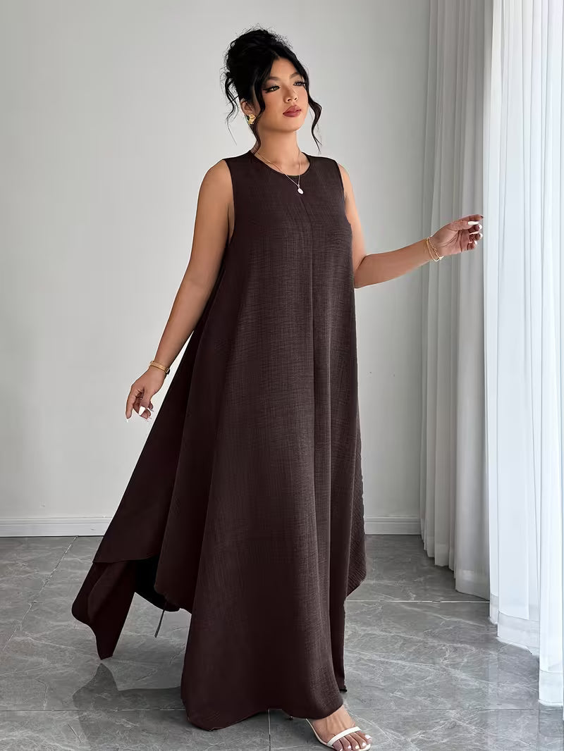 Elegant Tie-Belt A-Line Dress💖