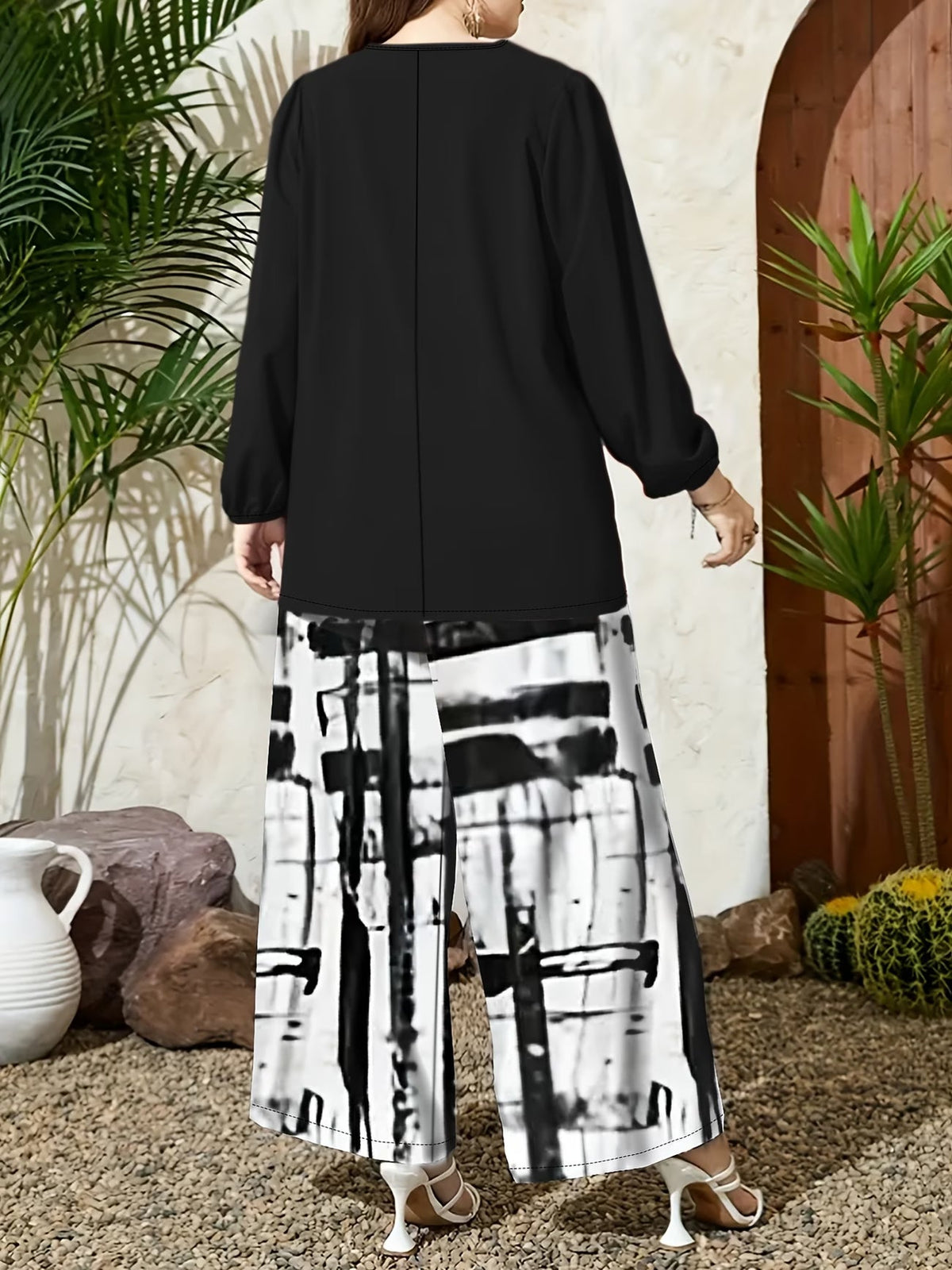Floral Breeze Wide-Leg Set