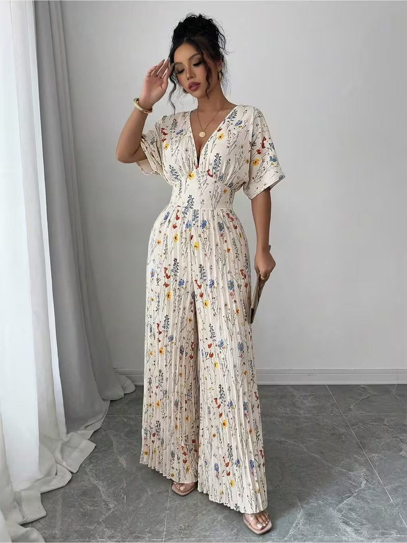 Scarlet Grace Pleated Jumpsuit