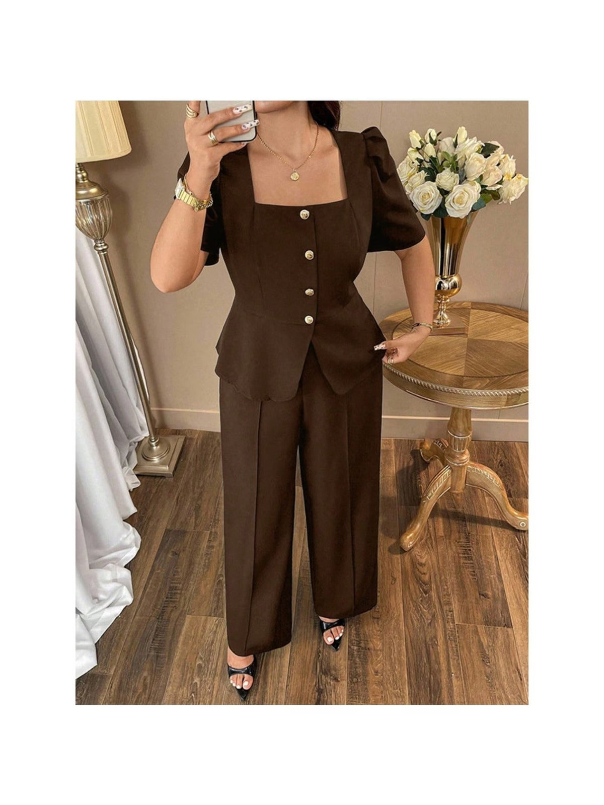 RoseAura Plus Size Co-Ord Set