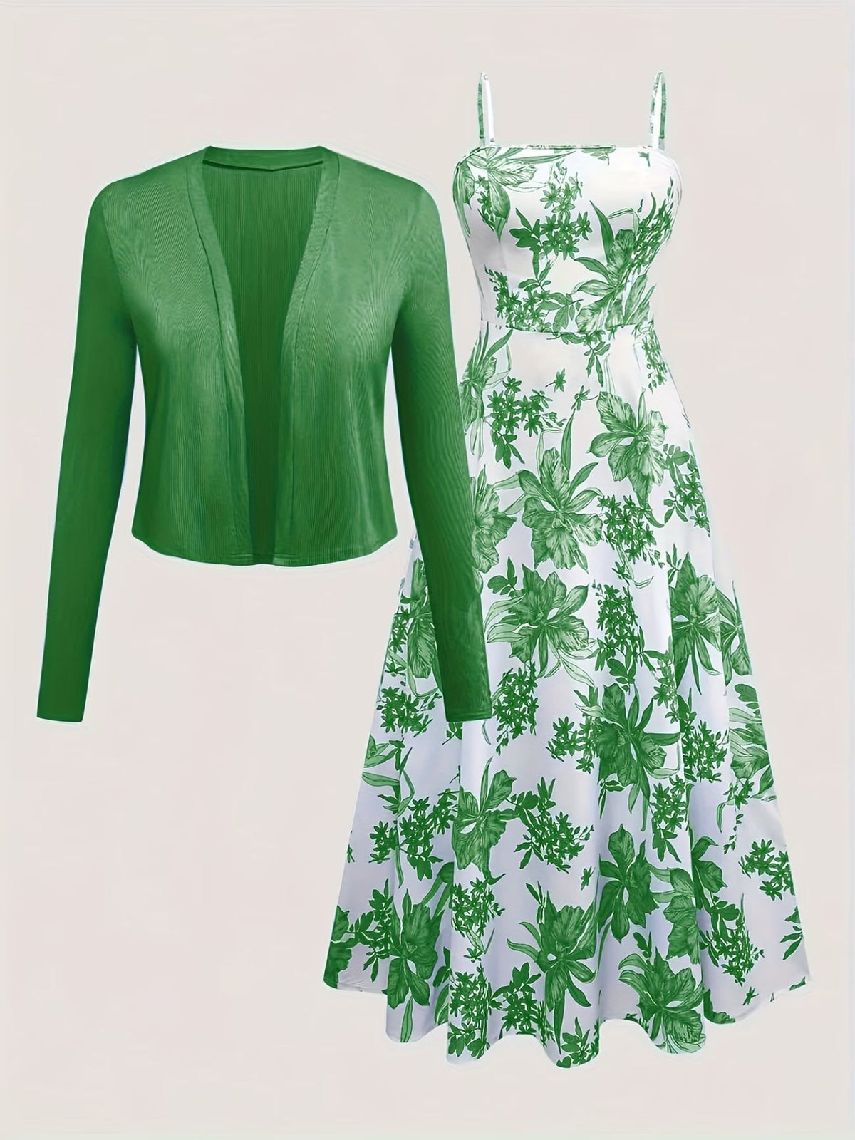 Women Elegant Top & Skirt Two-Piece Set
