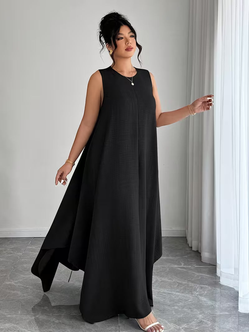 Elegant Tie-Belt A-Line Dress💖