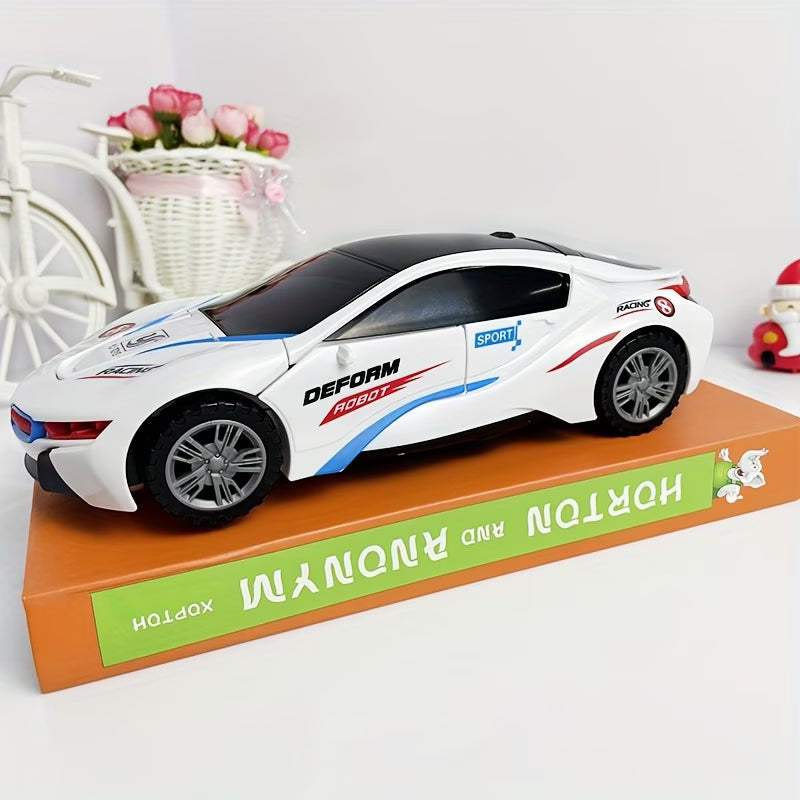 DAYS Transforming Sports Car Toy with Lights & Music
