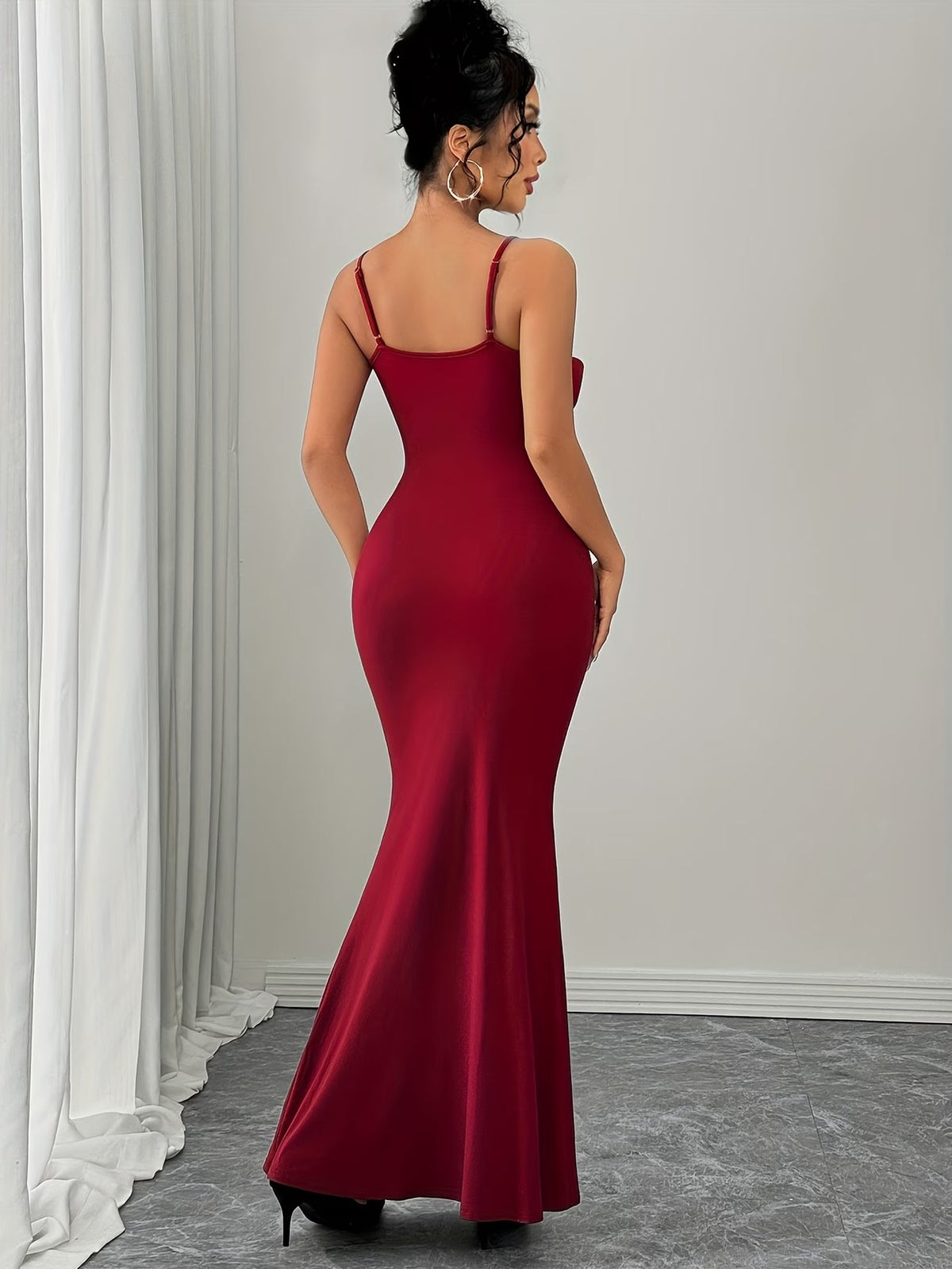 Women's Elegant 3D Floral Statement Maxi Dress