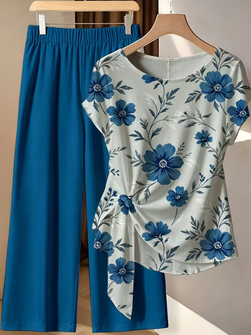 BowBelle Printed Two-Piece Set