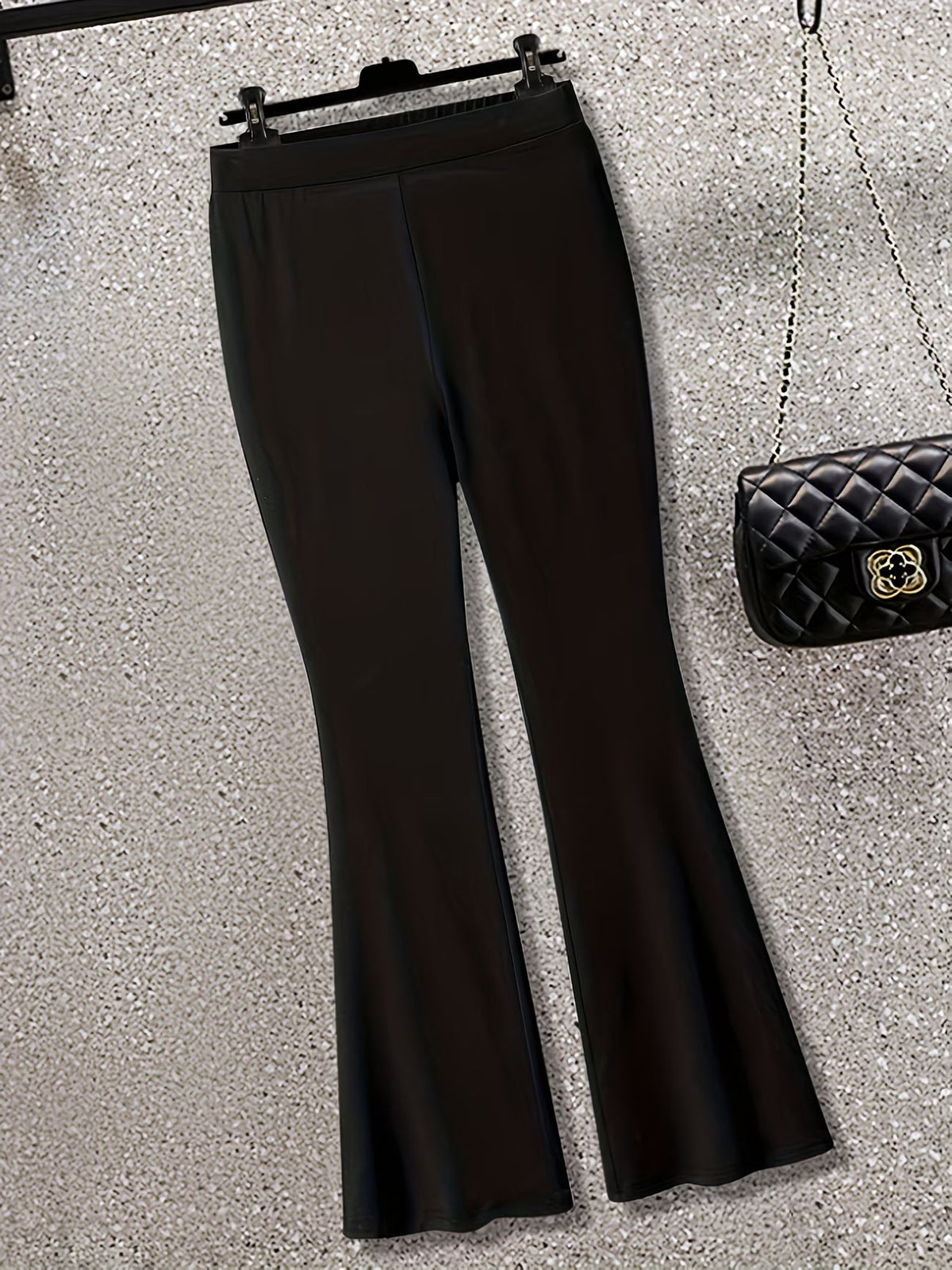Women's Elegant Waist-Tied Top & Flared Pants Two-Piece Set