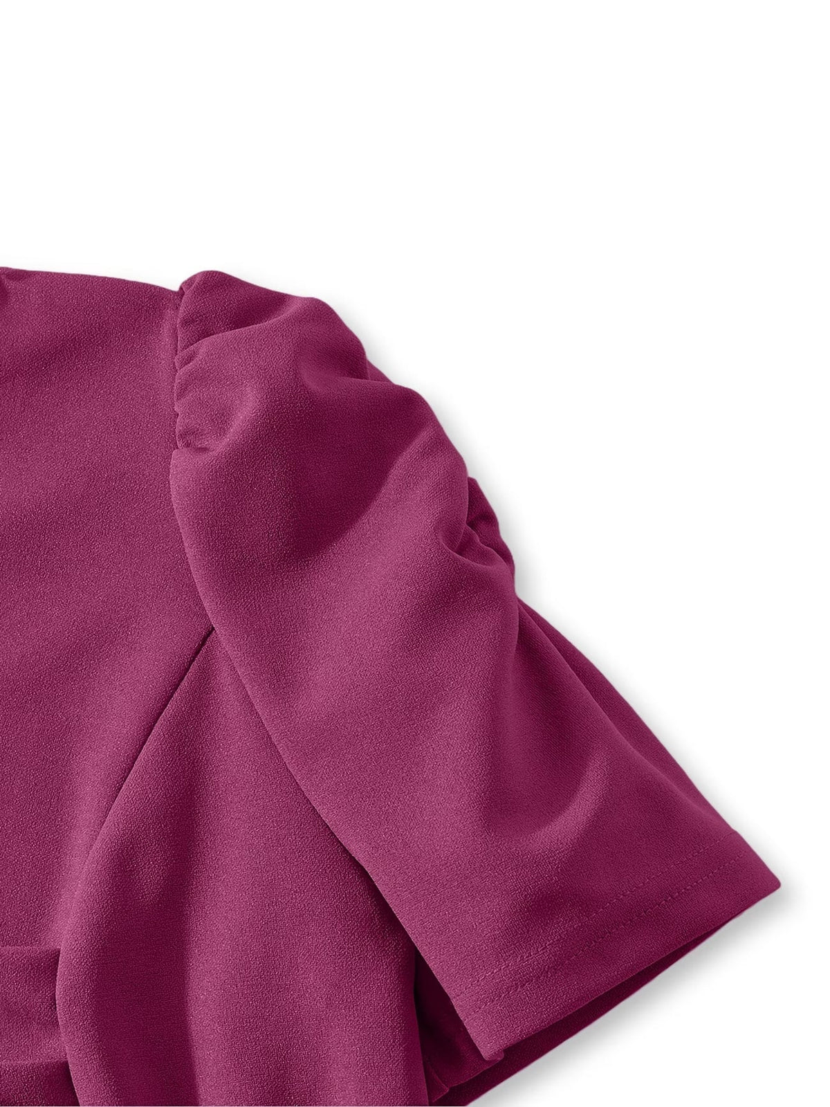 Women's Elegant V-Neck Ruffle Midi Dress with Waist Belt