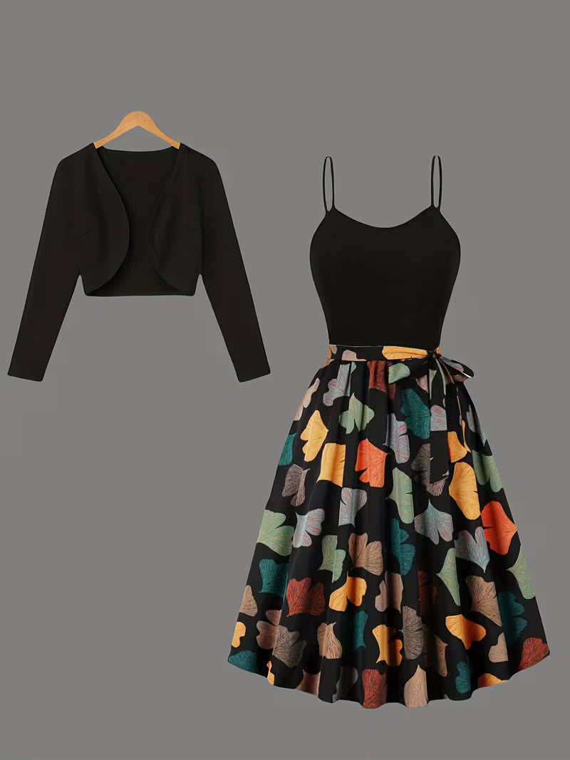 Luxe Grace Two-Piece Maxi Skirt Set
