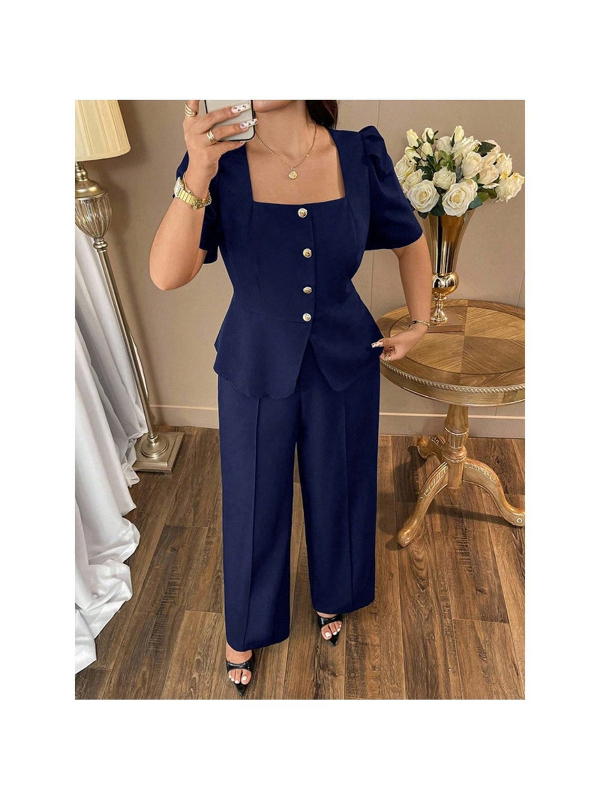 RoseAura Plus Size Co-Ord Set