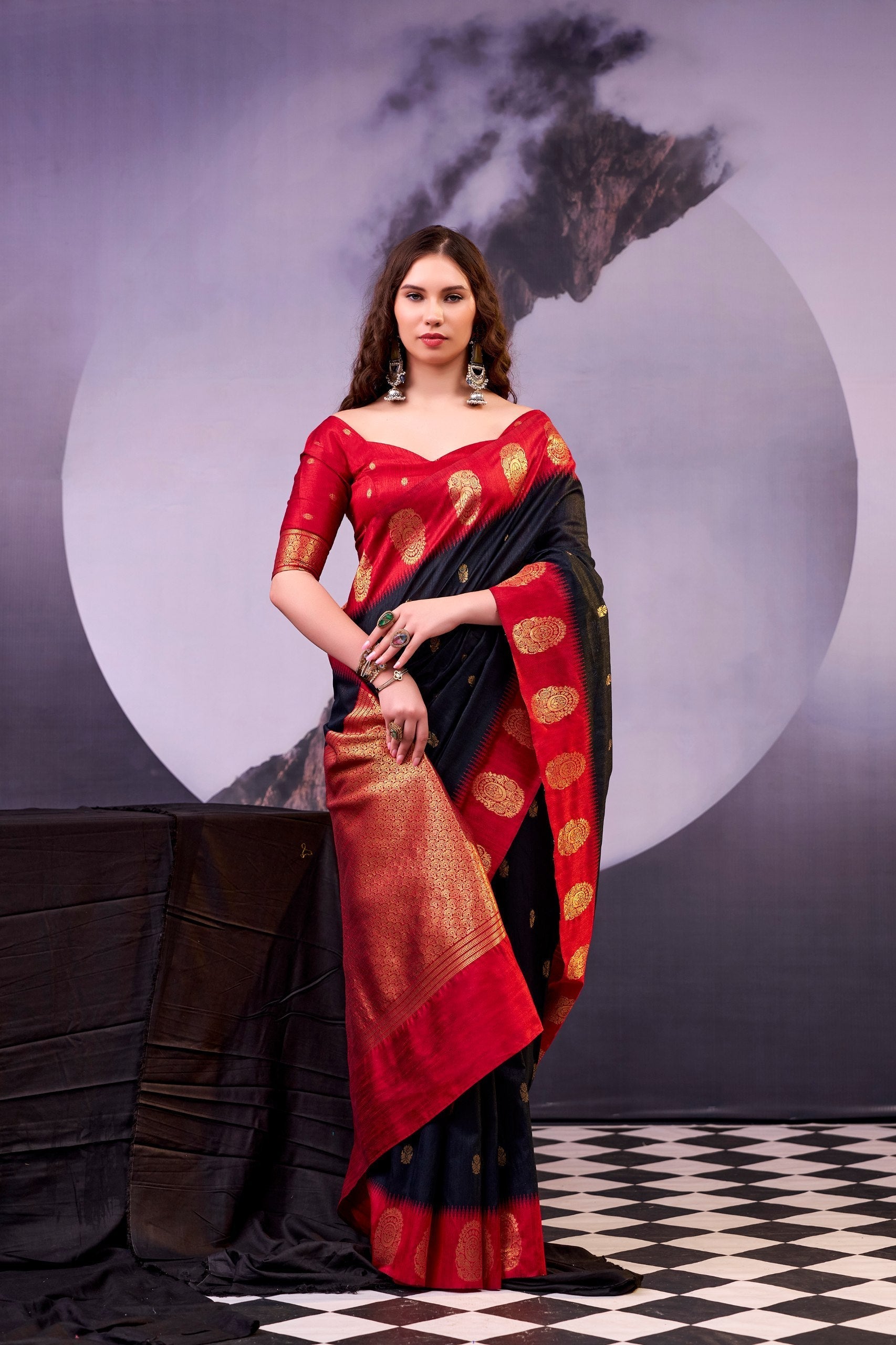 Elegant Cotton Zari Weaving Saree
