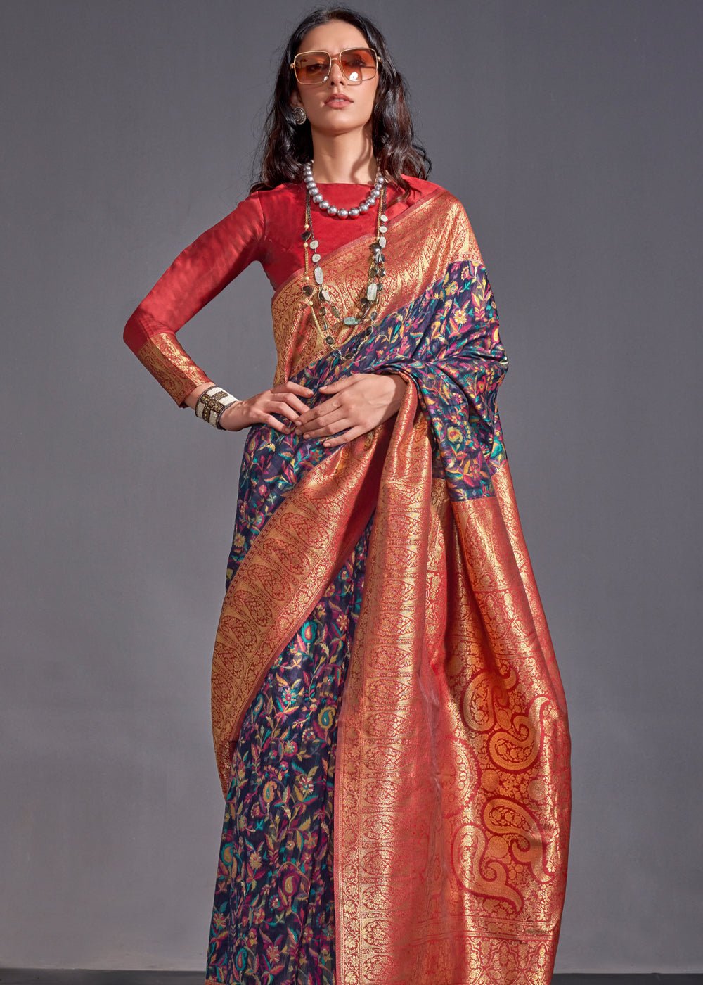 Blue Versatile Elegance Modal Silk Saree – Effortless Style for Every Occasion