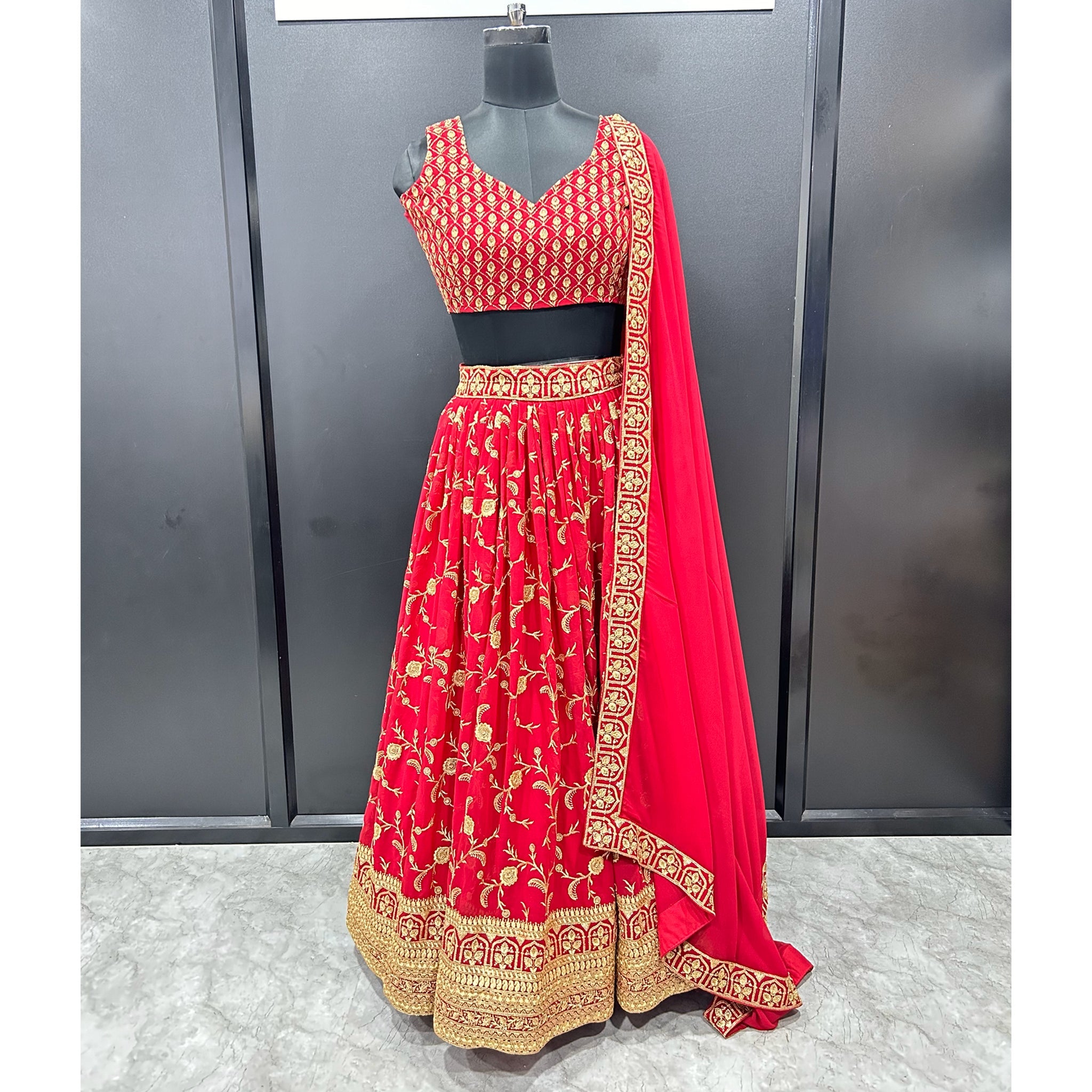 Bridal Lehenga Choli with high quality embroidery work, Wedding party wear lehenga choli Best Women Gifts