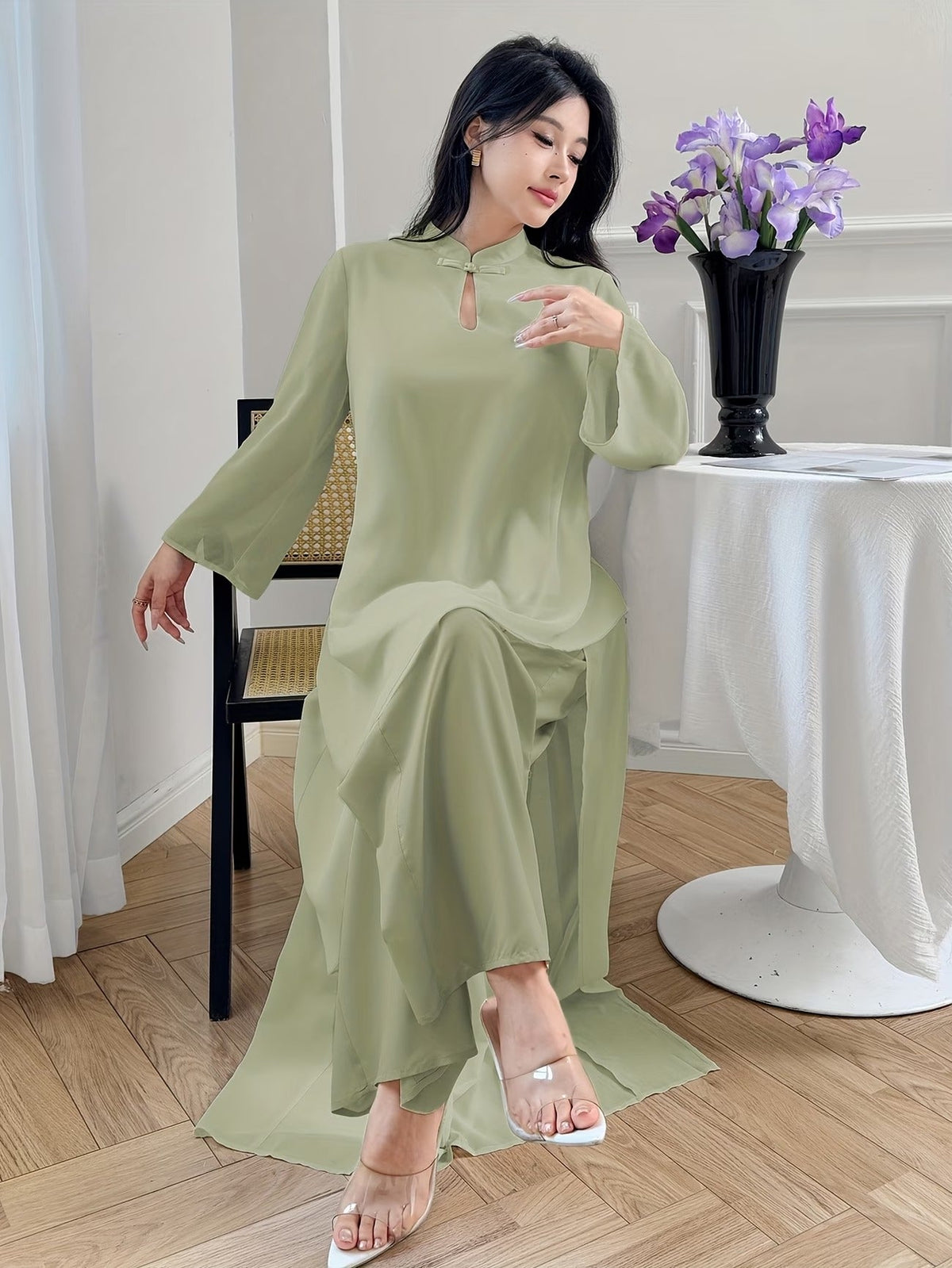 PearlMist Chiffon Outfit