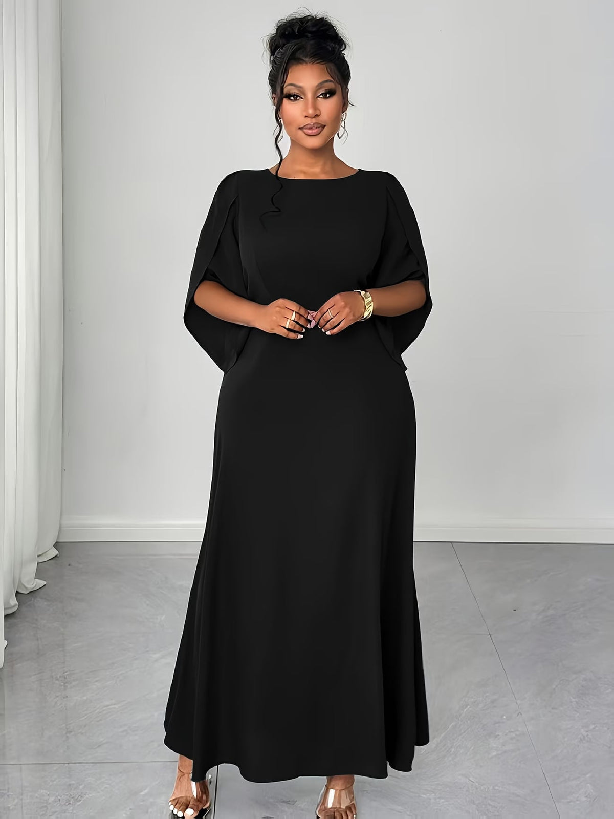 Elegant Asymmetrical Flare Dress