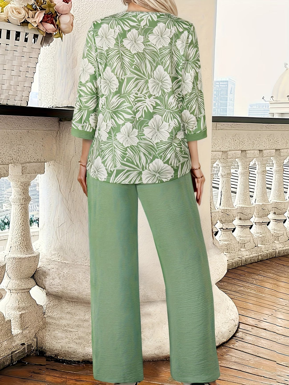 GeoLuxe Wide-Leg Set