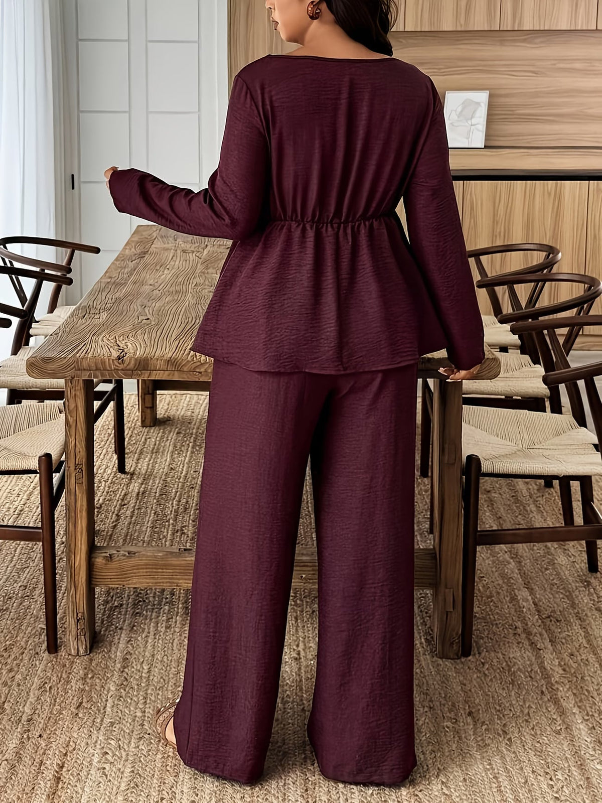Elegant Floral Ruffle Co-Ord Set