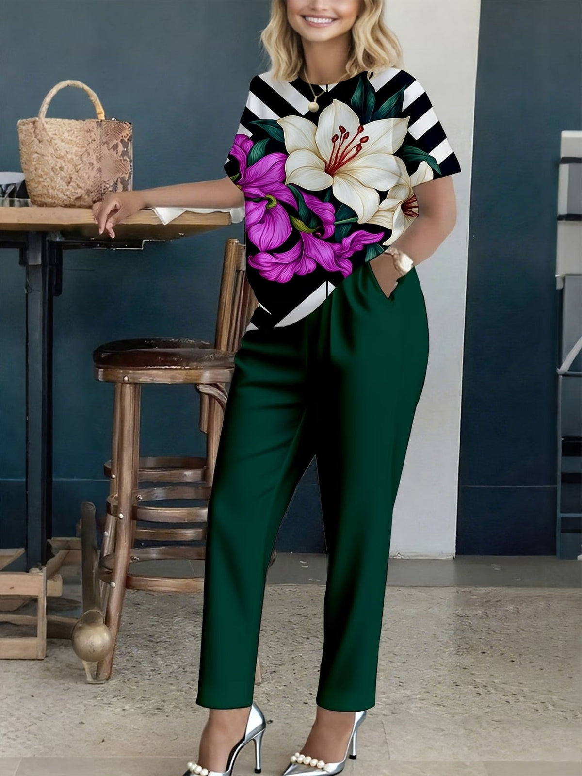 Daily Charm Floral Outfit