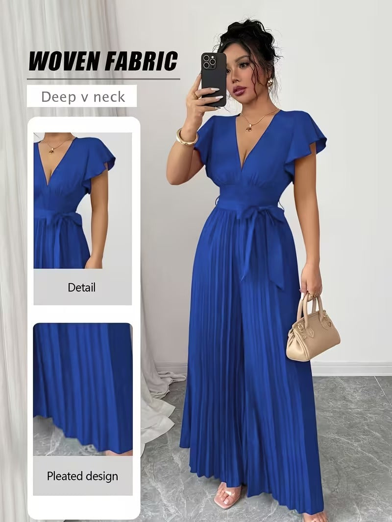 Scarlet Grace Pleated Jumpsuit