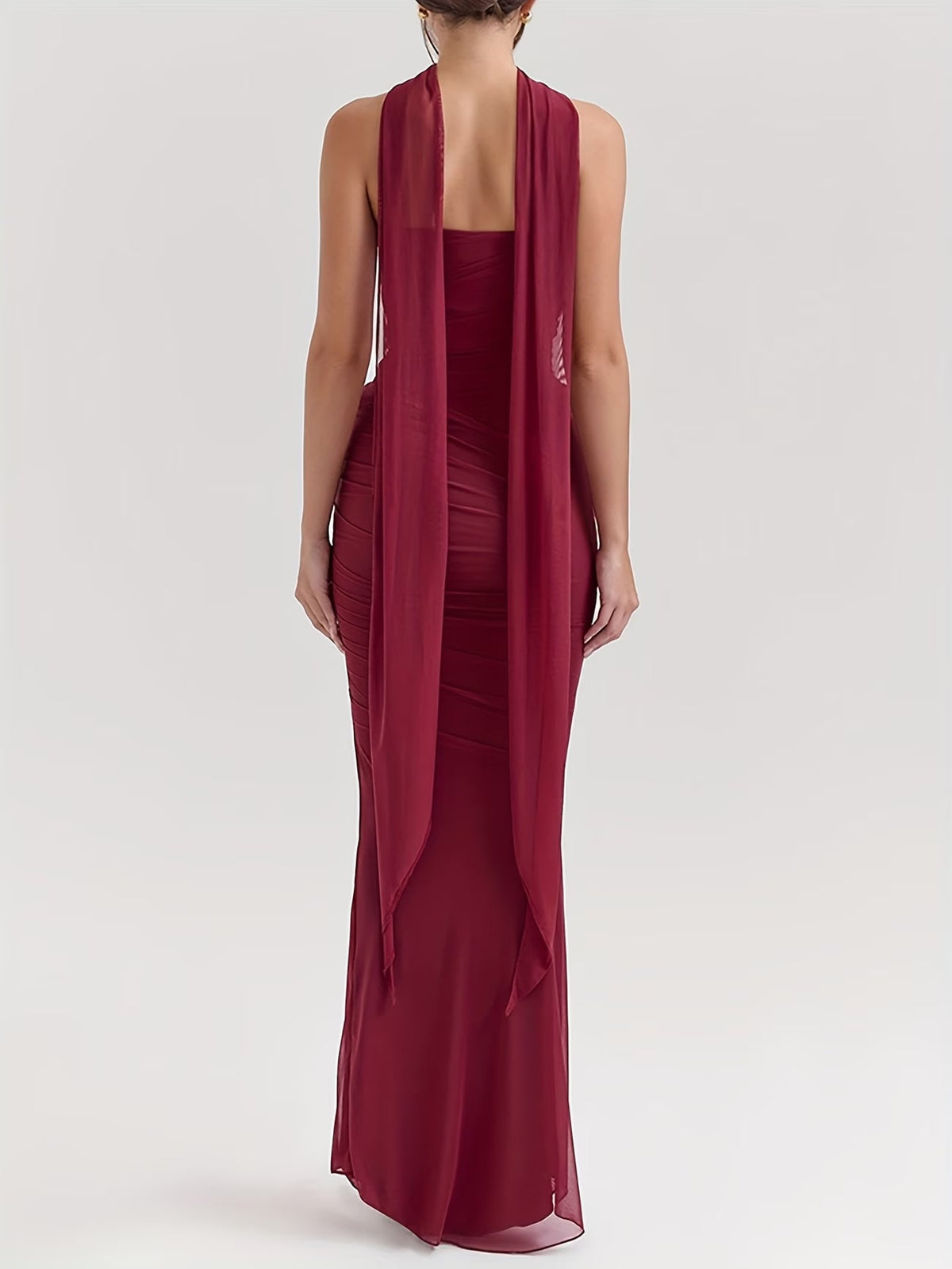 Elegant Draped Bodycon Co-Ord Set 💖