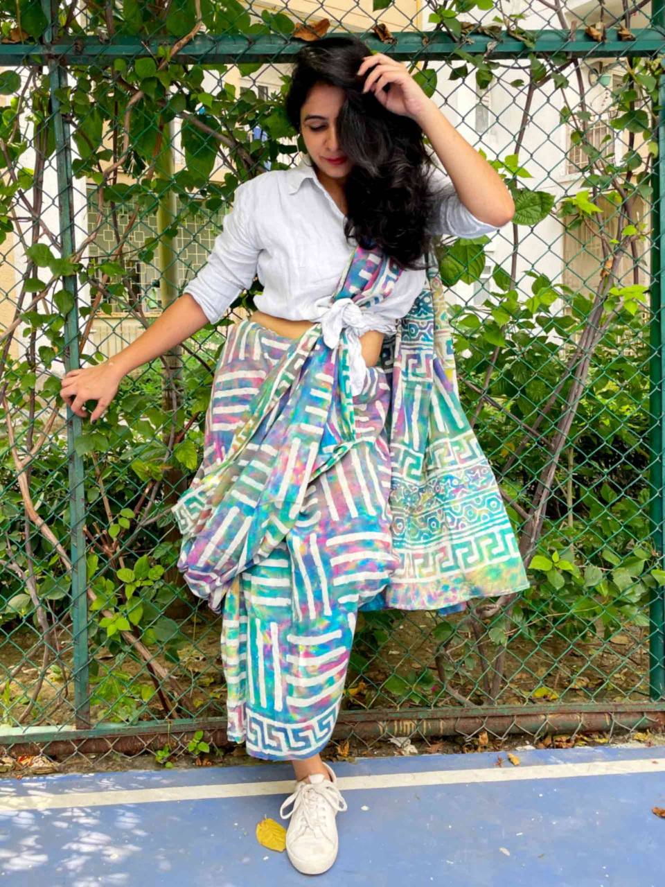 Celebrate Holi in Style with Our Vibrant Digital Print Dola Silk Sarees
