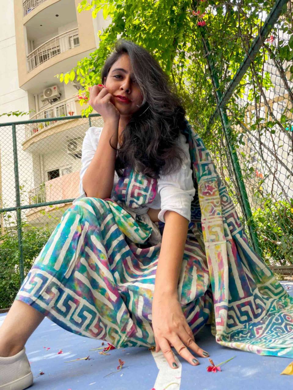 Celebrate Holi in Style with Our Vibrant Digital Print Dola Silk Sarees