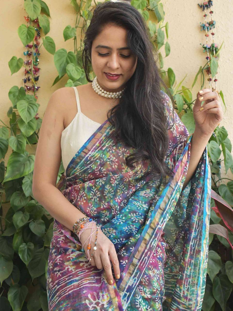 Celebrate Holi in Style with Our Vibrant Digital Print Dola Silk Sarees