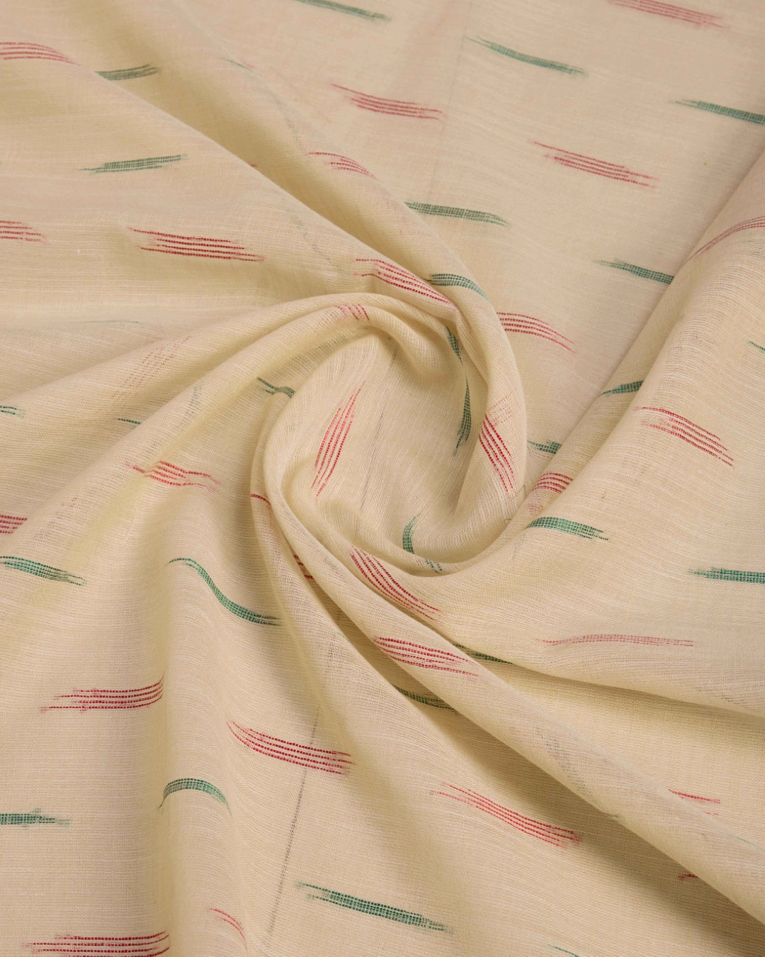 Chiku Elegant & Gold-Toned Ikat Woven Saree with Zari Border