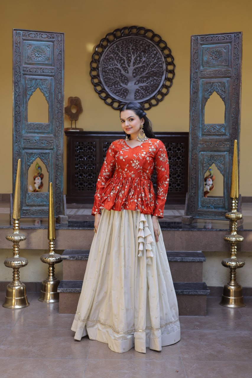 Cosmos Sequins Embroidered Lehenga Set