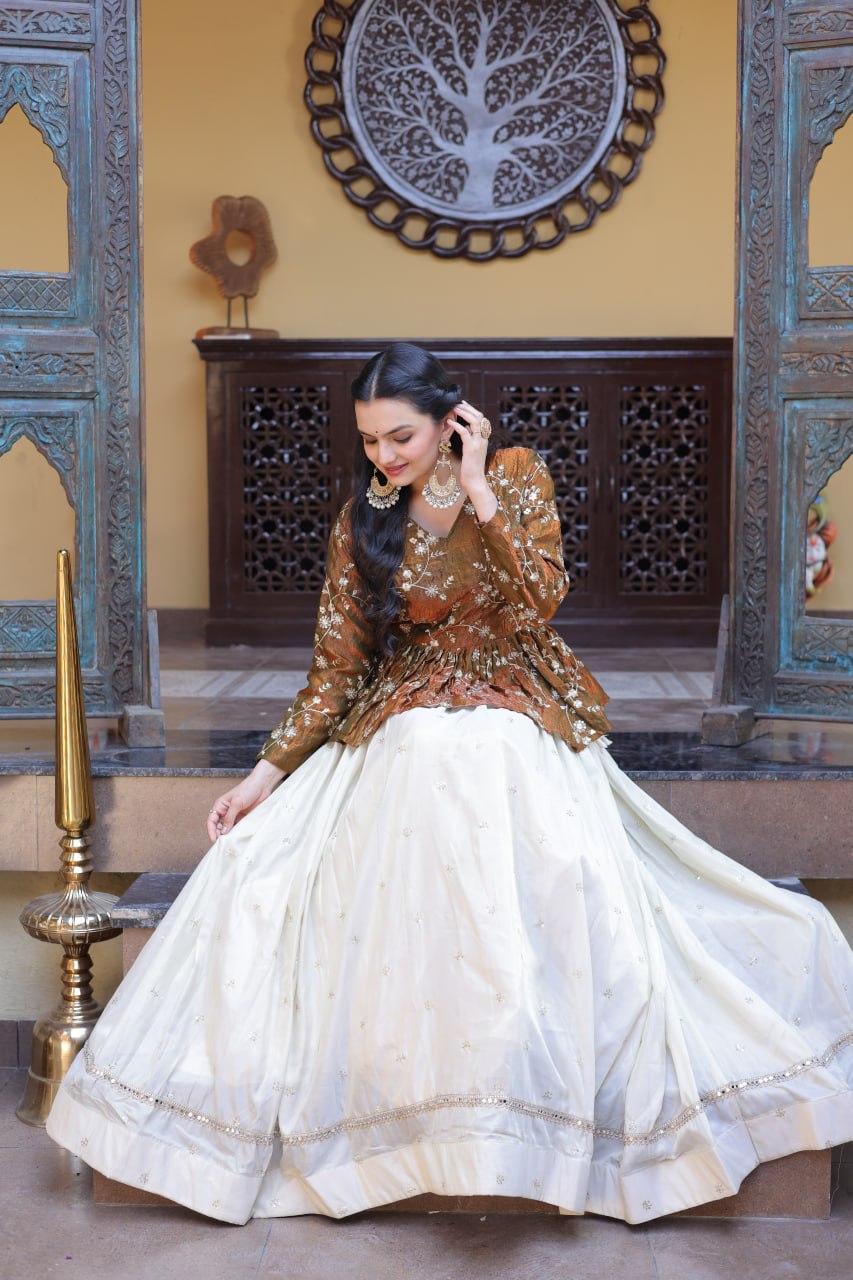 Cosmos Sequins Embroidered Lehenga Set