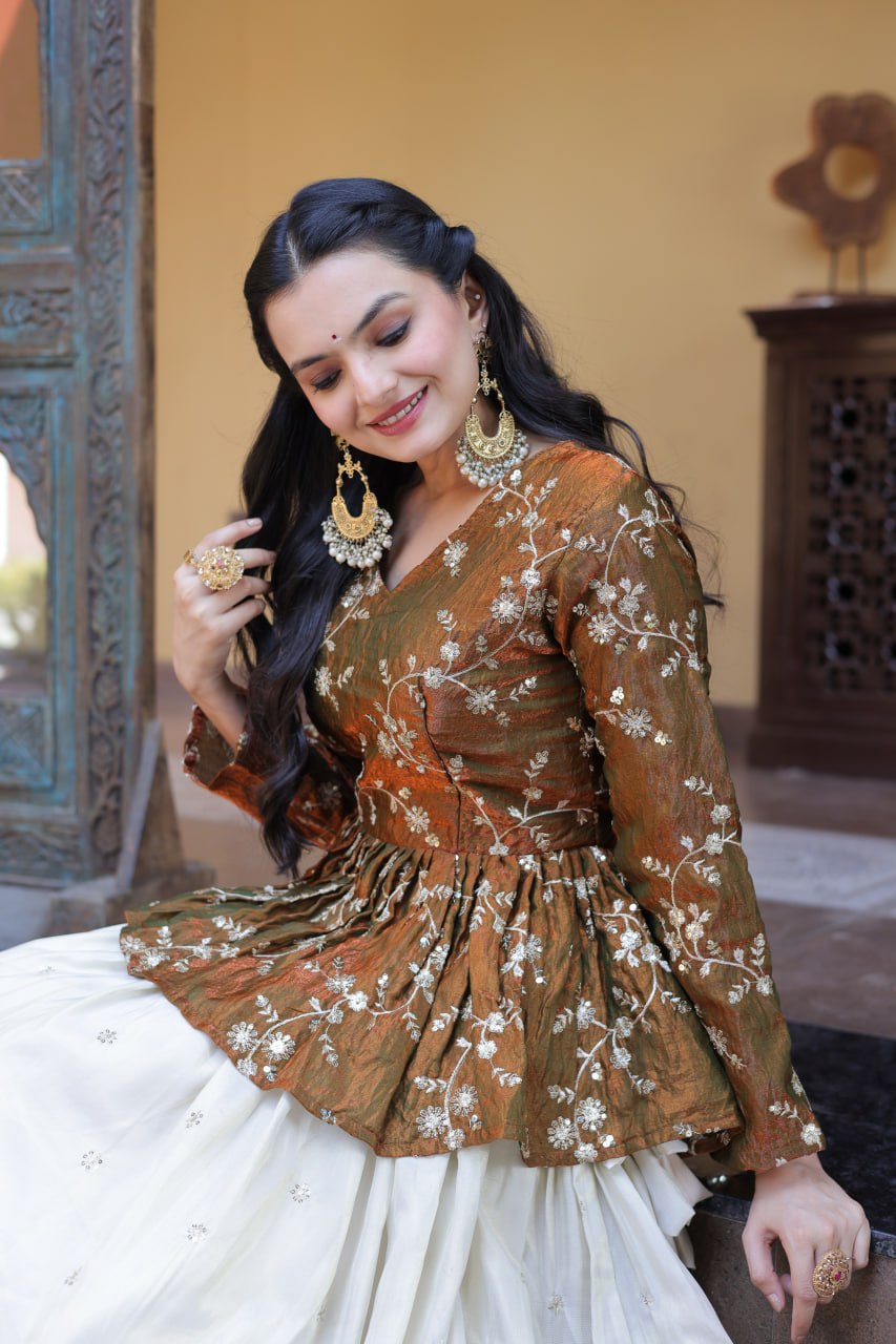 Cosmos Sequins Embroidered Lehenga Set